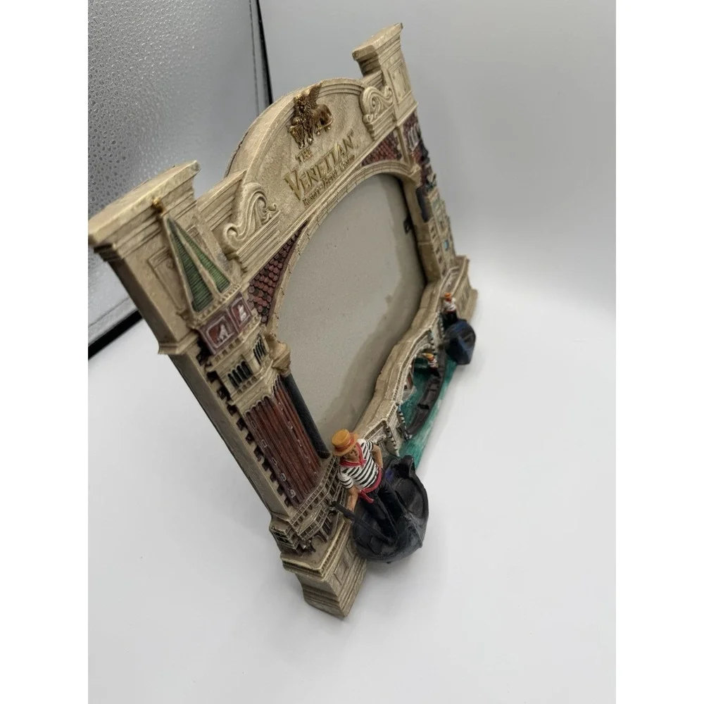 Vintage The Venetian Las Vegas Casino Resort 3D Gondola Picture Photo Frame